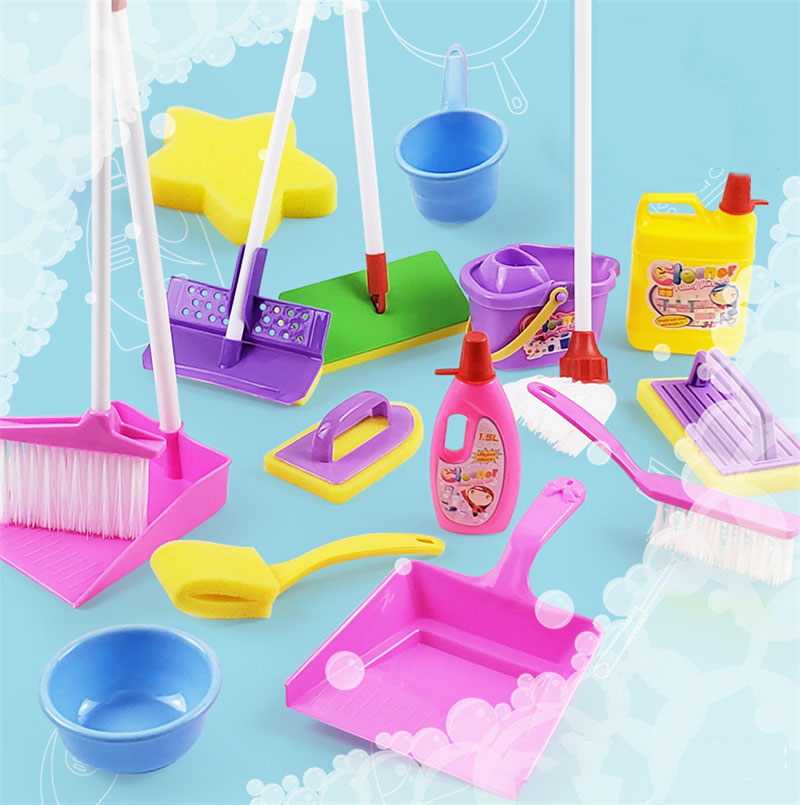 어린이용 시뮬레이션 라이프 청소 장난감, 먼지털이 청소 - Kids Outdoor Broom 리뷰 및 가격