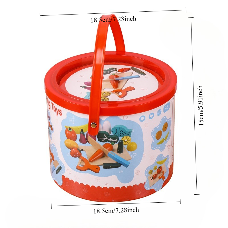 나무 재질의 과일 및 채소 절단 놀이 세트, 자석 절단 - Kids Outdoor Kitchen Accessories 리뷰 및 가격